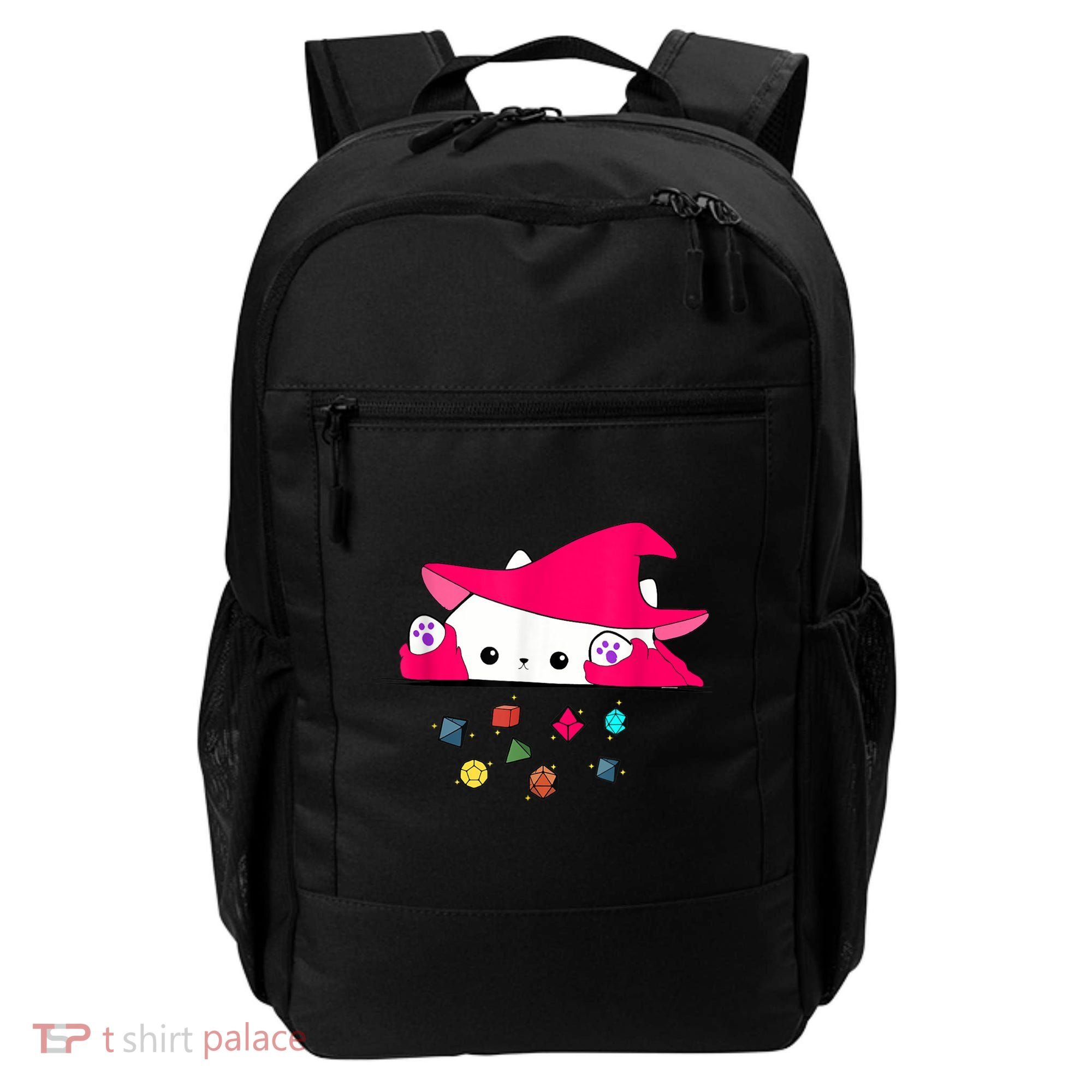 Cat Throwing Dice Tabletop Games Backpack