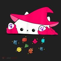 Cat Throwing Dice Tabletop Games Beanie thumb 2