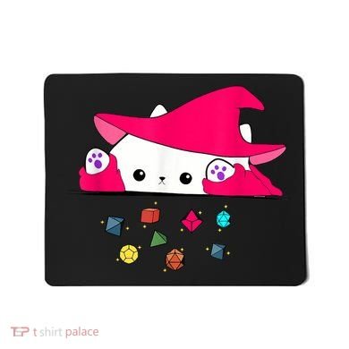 Cat Throwing Dice Tabletop Games Mousepad