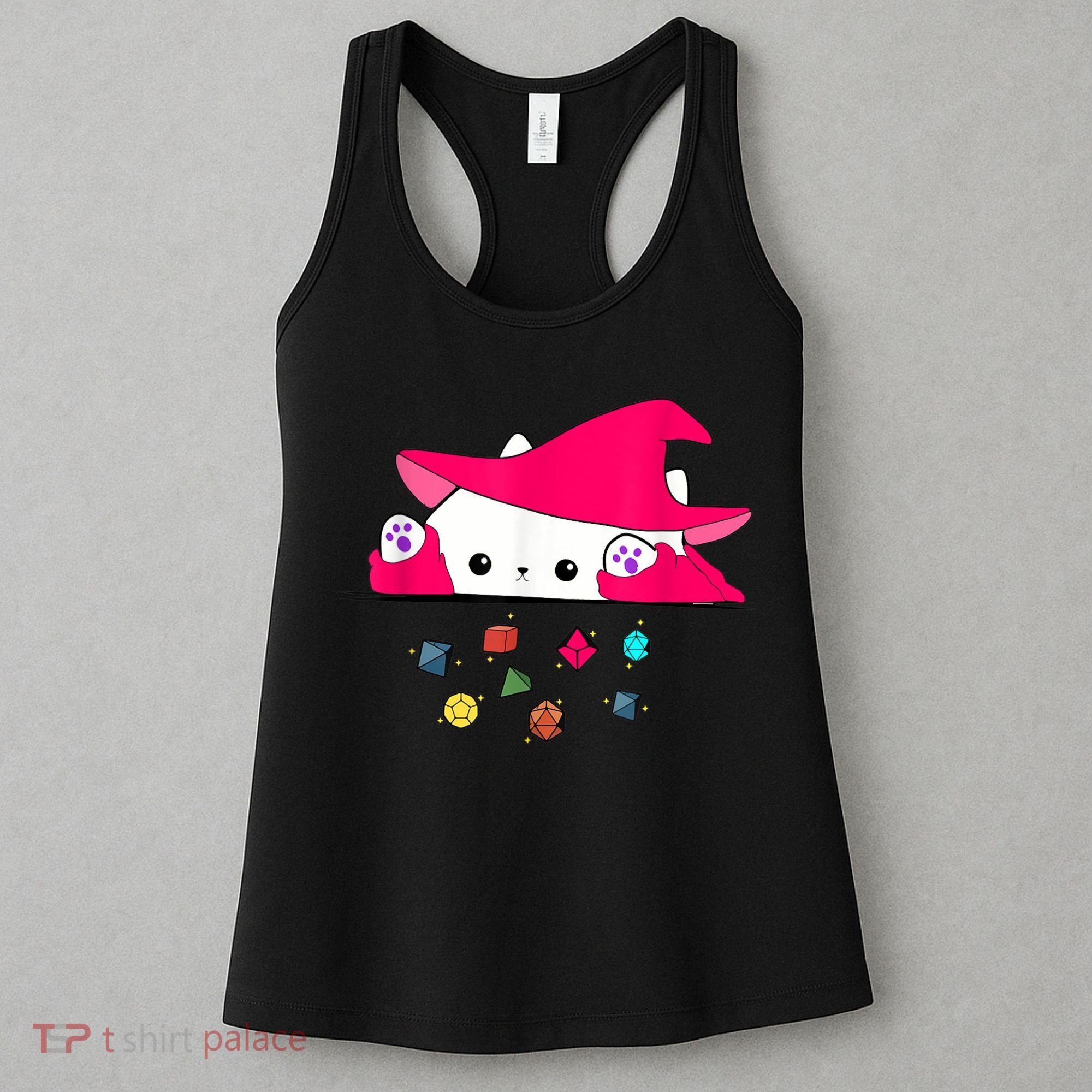Cat Throwing Dice Tabletop Games Women's Tank Top