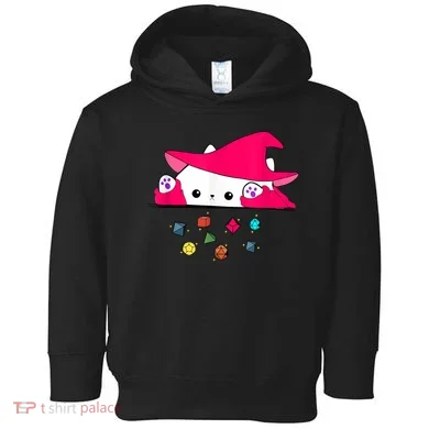 Cat Throwing Dice Tabletop Games Toddler Hoodie