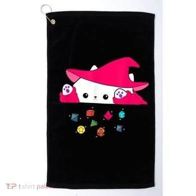 Cat Throwing Dice Tabletop Games Golf Towel