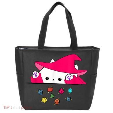 Cat Throwing Dice Tabletop Games Tote Bag