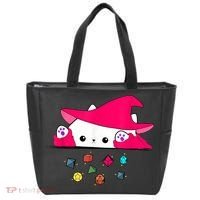 Cat Throwing Dice Tabletop Games Tote Bag thumb 0