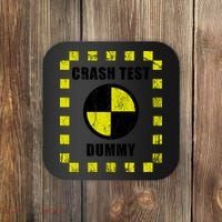 Crash Test Dummy Halloween Costume Funny Coaster thumb 0