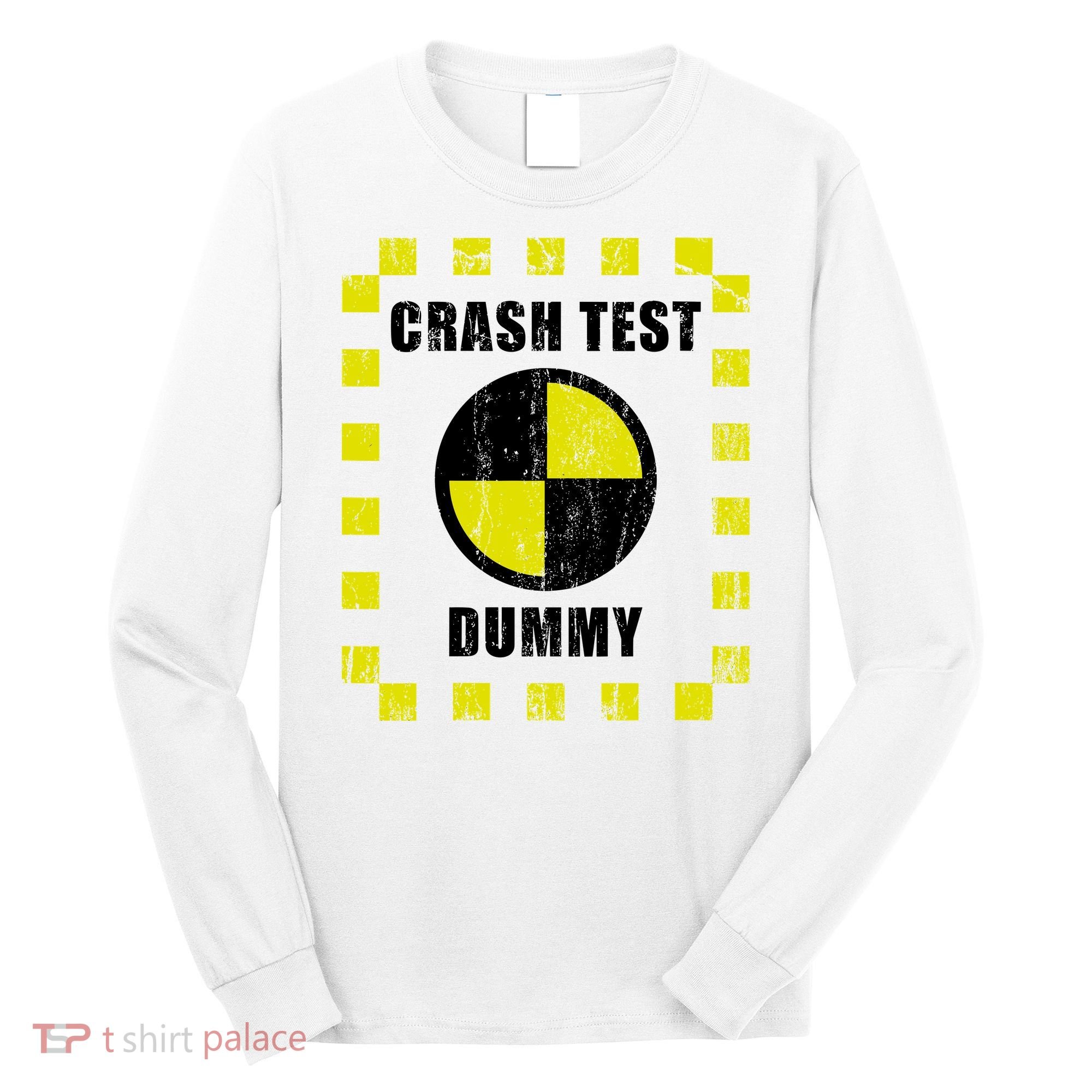Crash Test Dummy Halloween Costume Funny Long Sleeve Shirt