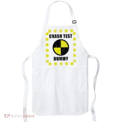 Crash Test Dummy Halloween Costume Funny Apron