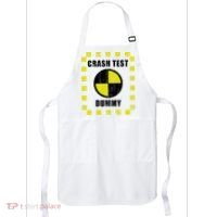 Crash Test Dummy Halloween Costume Funny Apron thumb 0