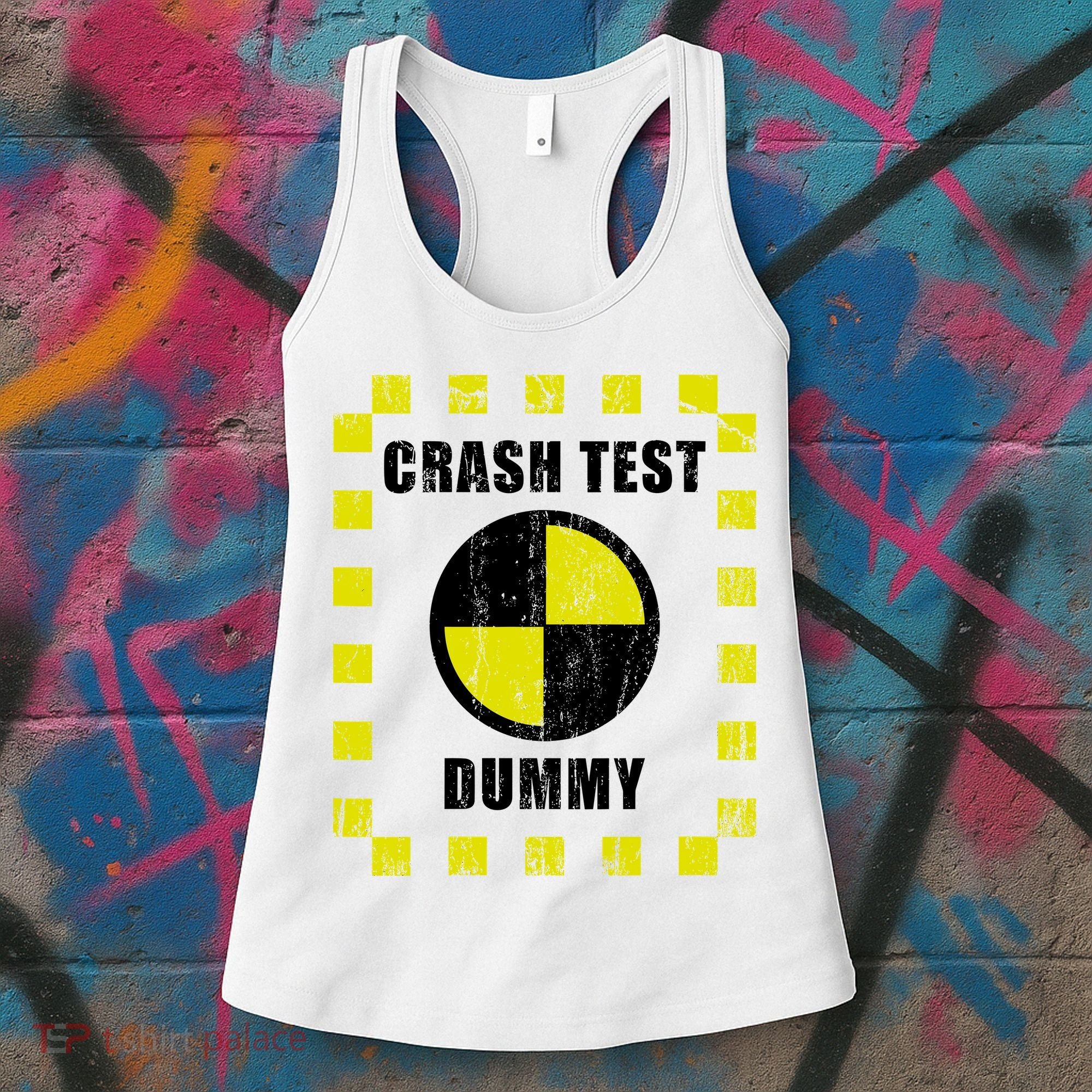 Crash Test Dummy Halloween Costume Funny Women's Tank Top