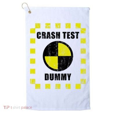 Crash Test Dummy Halloween Costume Funny Golf Towel