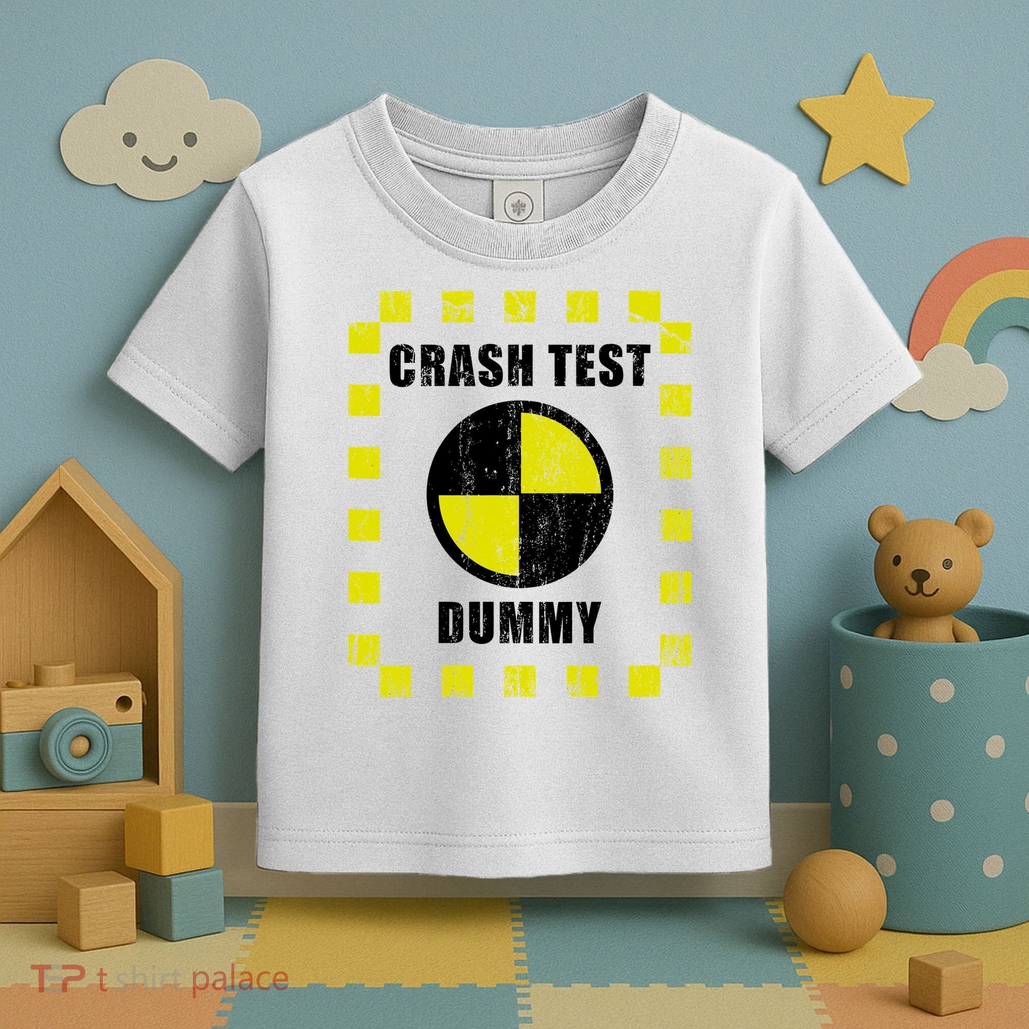Crash Test Dummy Halloween Costume Funny Toddler T-Shirt
