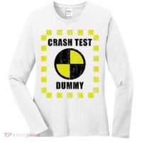 Crash Test Dummy Halloween Costume Funny Women's Long Sleeve Shirt thumb 0