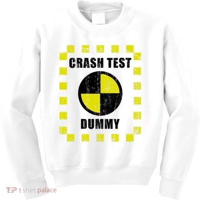 Crash Test Dummy Halloween Costume Funny Kids Sweatshirt