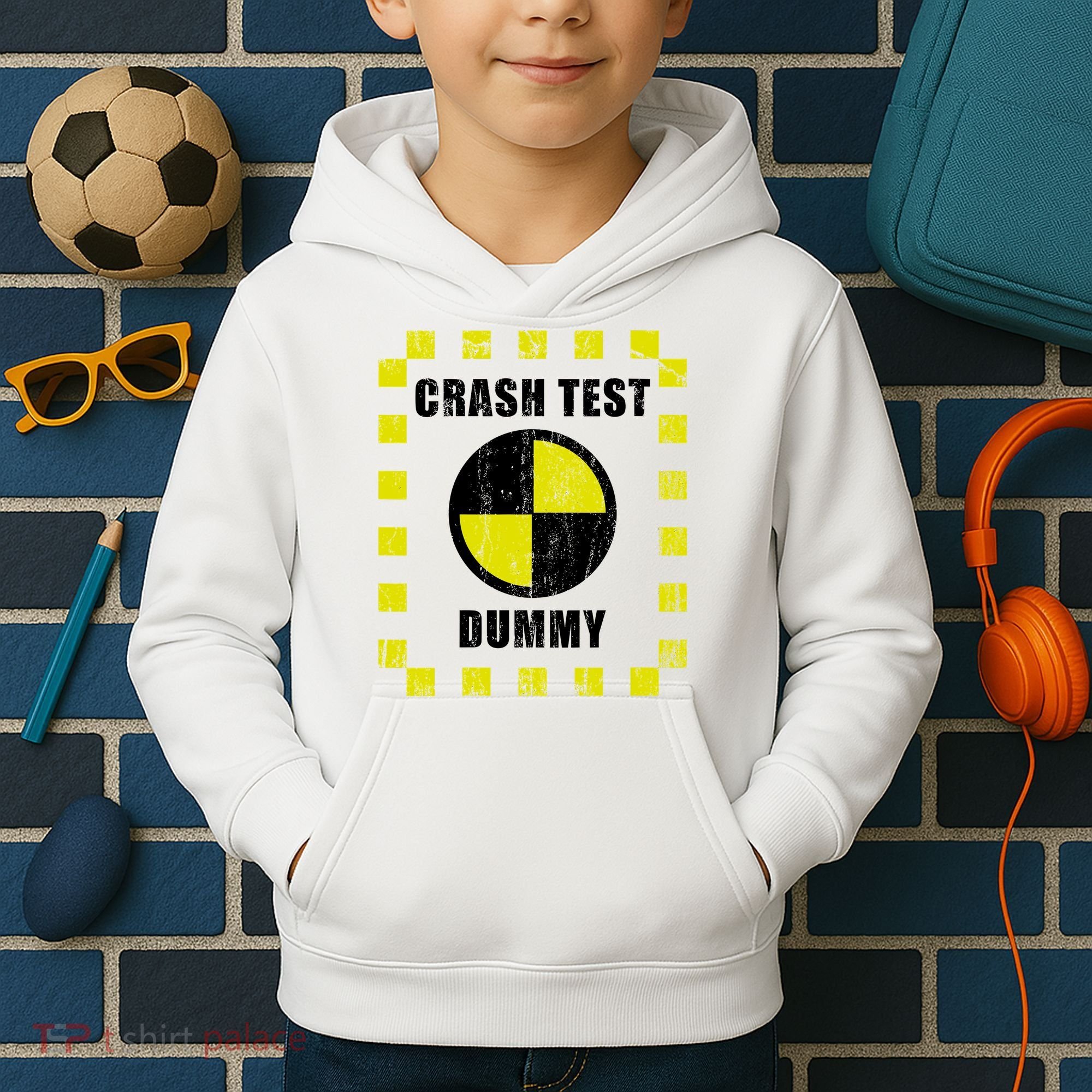 Crash Test Dummy Halloween Costume Funny Kids Hoodie