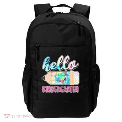 Cute Tie Dye Pencil Hello Kindergarten Backpack
