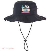 Cute Tie Dye Pencil Hello Kindergarten Bucket Hat thumb 0