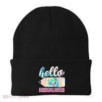 Cute Tie Dye Pencil Hello Kindergarten Beanie thumb 0