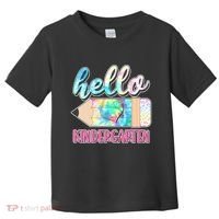 Cute Tie Dye Pencil Hello Kindergarten Toddler T-Shirt thumb 0