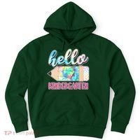 Cute Tie Dye Pencil Hello Kindergarten Hoodie thumb 0
