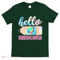Cute Tie Dye Pencil Hello Kindergarten T-Shirt thumb 0