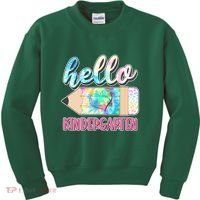 Cute Tie Dye Pencil Hello Kindergarten Kids Sweatshirt thumb 0