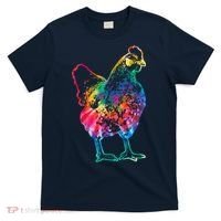 Chicken Tie Dye Hippie Poultry Farmer Farm Vintage Gift T-Shirt thumb 0