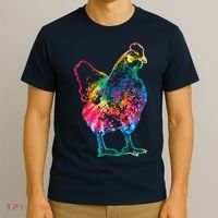 Chicken Tie Dye Hippie Poultry Farmer Farm Vintage Gift T-Shirt thumb 3