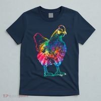 Chicken Tie Dye Hippie Poultry Farmer Farm Vintage Gift T-Shirt thumb 5