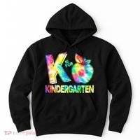 Cute Tie Dye K Is For Kindergarten Hoodie thumb 0