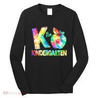 Cute Tie Dye K Is For Kindergarten Long Sleeve Shirt thumb 0