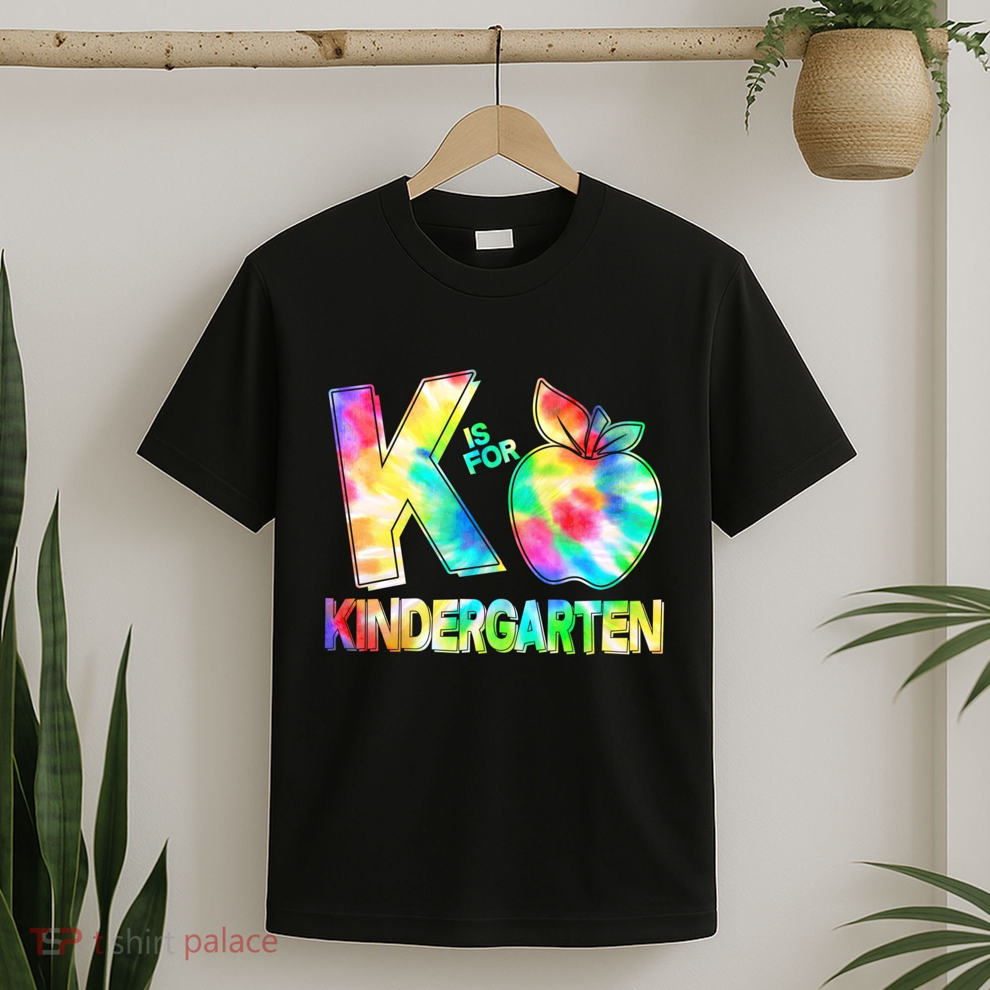 Cute Tie Dye K Is For Kindergarten T-Shirt