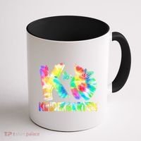Cute Tie Dye K Is For Kindergarten Coffee Mug thumb 1