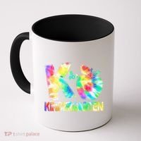 Cute Tie Dye K Is For Kindergarten Coffee Mug thumb 0