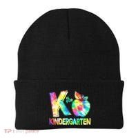 Cute Tie Dye K Is For Kindergarten Beanie thumb 0