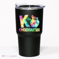 Cute Tie Dye K Is For Kindergarten Tumbler thumb 0