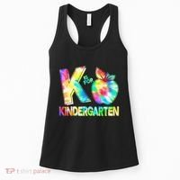 Cute Tie Dye K Is For Kindergarten Women's Tank Top thumb 0