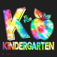 Cute Tie Dye K Is For Kindergarten Hat thumb 2