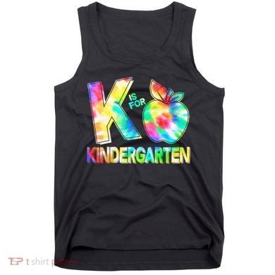 Cute Tie Dye K Is For Kindergarten Tank Top