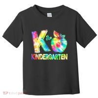 Cute Tie Dye K Is For Kindergarten Toddler T-Shirt thumb 0