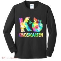 Cute Tie Dye K Is For Kindergarten Kids Long Sleeve Shirt thumb 0