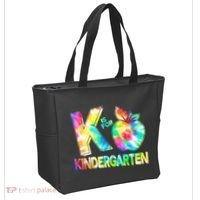 Cute Tie Dye K Is For Kindergarten Tote Bag thumb 2