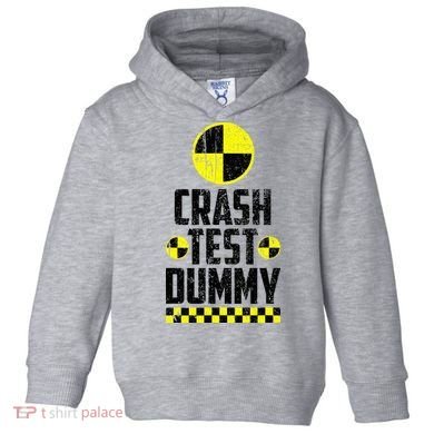 Crash Test Dummy Last Minute Costume Toddler Hoodie