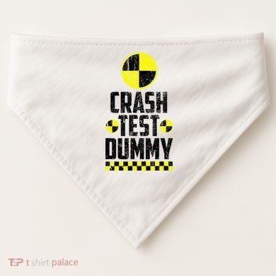 Crash Test Dummy Last Minute Costume USA-Made Doggie Bandana
