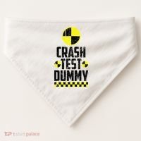 Crash Test Dummy Last Minute Costume USA-Made Doggie Bandana thumb 0