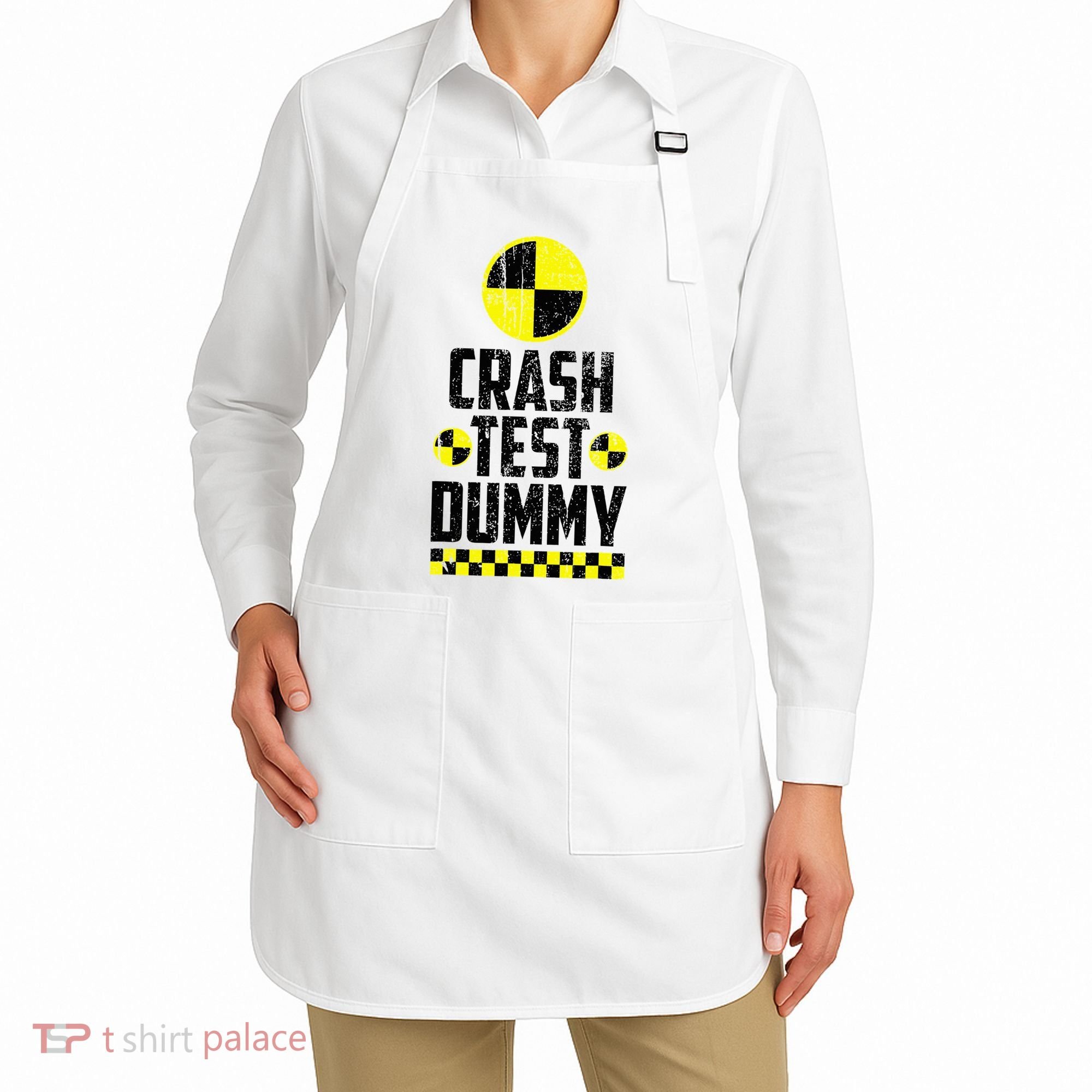 Crash Test Dummy Last Minute Costume Apron