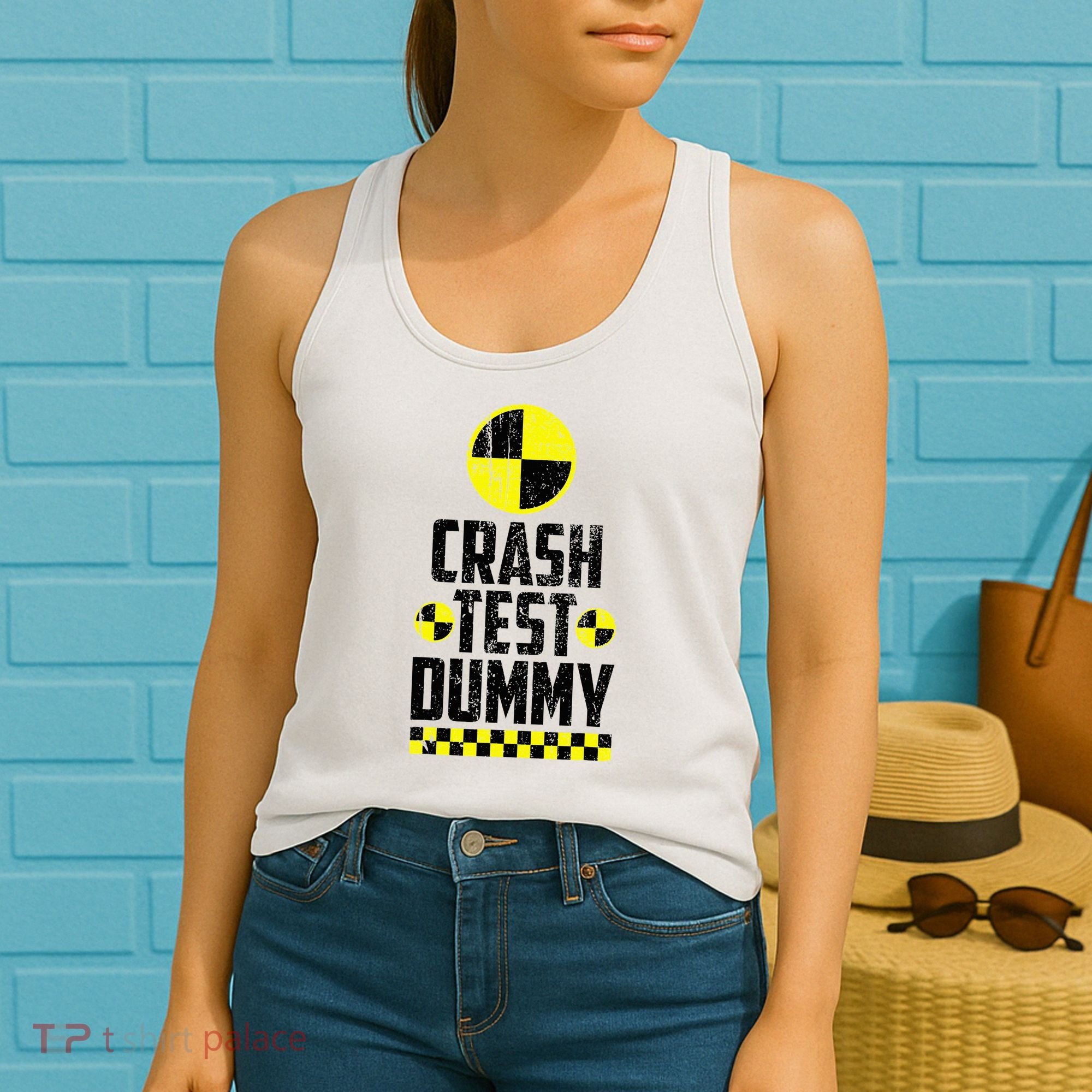 Crash Test Dummy Last Minute Costume Women's Tank Top