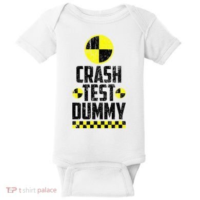 Crash Test Dummy Last Minute Costume Baby Bodysuit