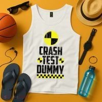 Crash Test Dummy Last Minute Costume Tank Top thumb 4
