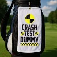 Crash Test Dummy Last Minute Costume Golf Towel thumb 2