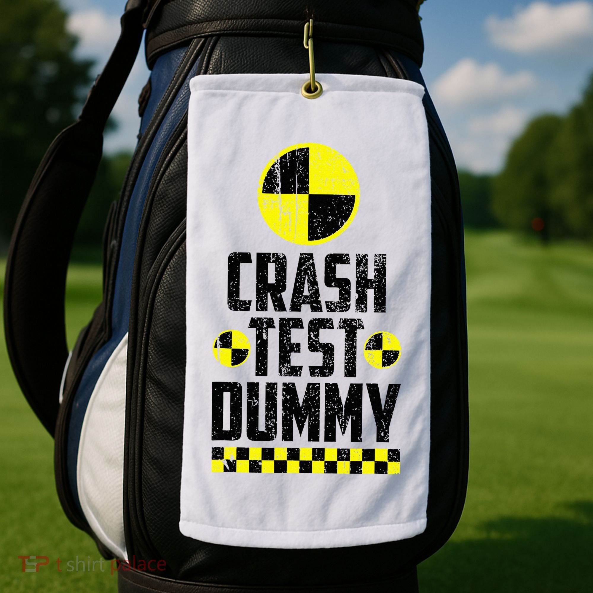 Crash Test Dummy Last Minute Costume Golf Towel